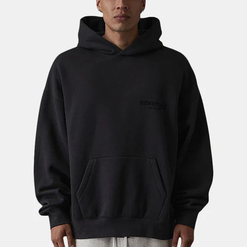 Essentials «Svart» Stretch Limo-hettegenser (SS22)